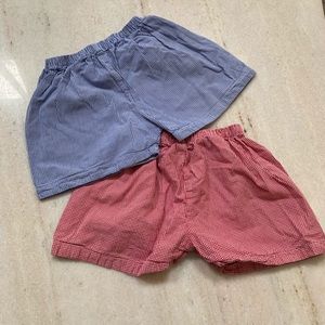 Barefoot brand shorty Gingham shorts 24m